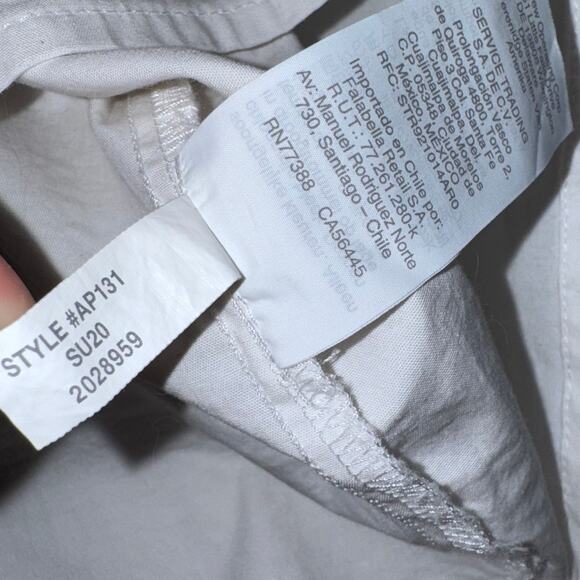 White with Blue J. Crew Embroidered Blouse - Picture 3 of 11